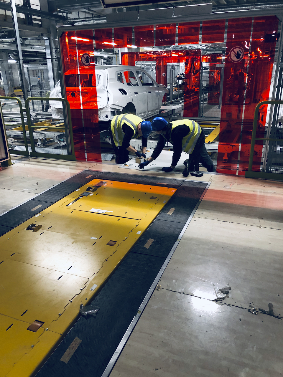 Installation of pedestal